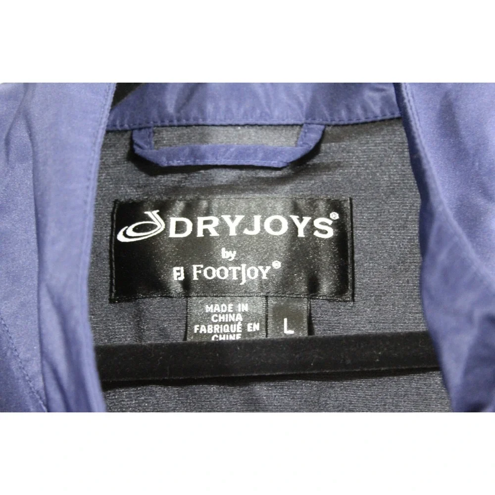 FJ DryJoys Vest‎ Mens L Navy Blue 1/4 Zip Mock Neck Windbreaker Jacket Golfing